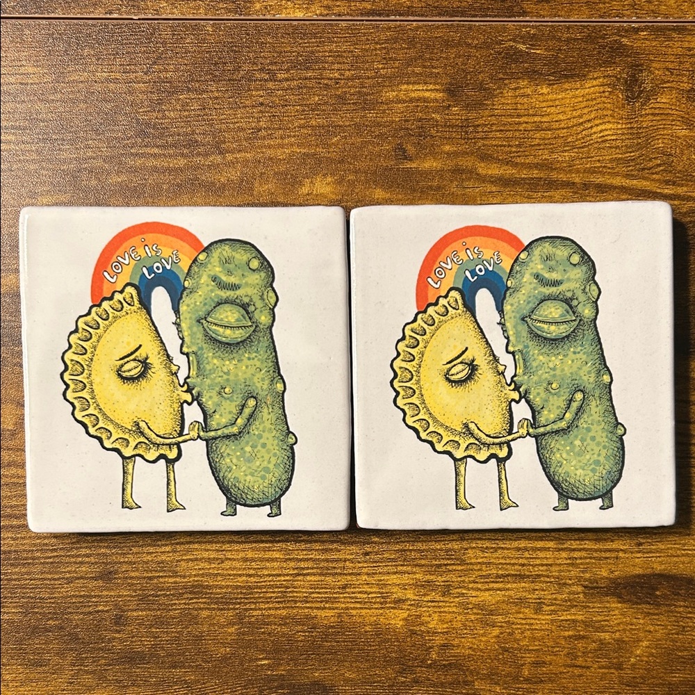 Love is Love Pittsburgh Art Coasters